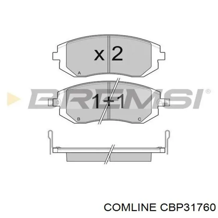 Колодки Comline CBP31760 цена, от 21.86 USD