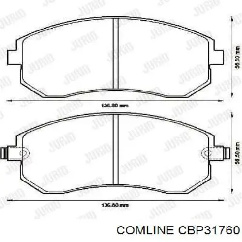 Купить CBP31760 Comline Колодки тормозные