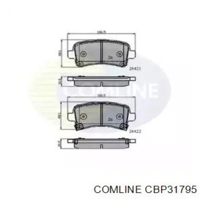 Задние тормозные колодки CBP31795 Comline