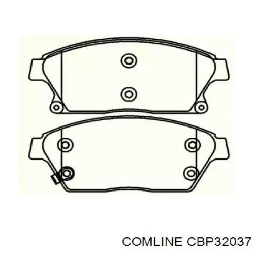 Передние тормозные колодки CBP32037 Comline