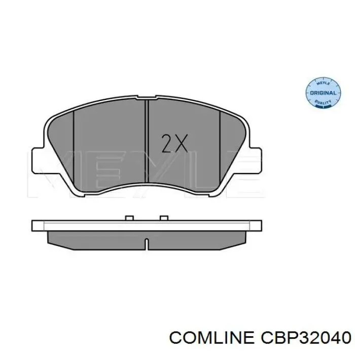 Передние тормозные колодки CBP32040 Comline
