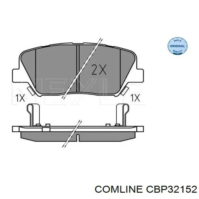 Передние тормозные колодки CBP32152 Comline