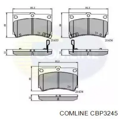 CBP3245 Comline колодки тормозные передние дисковые