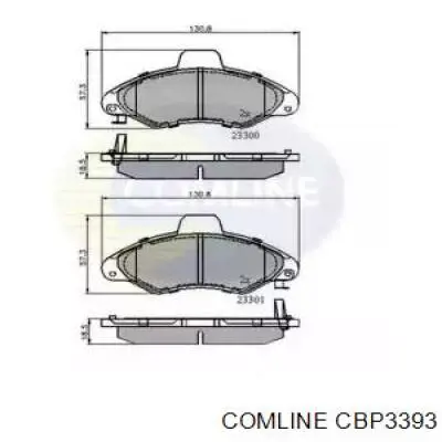 Передние тормозные колодки CBP3393 Comline