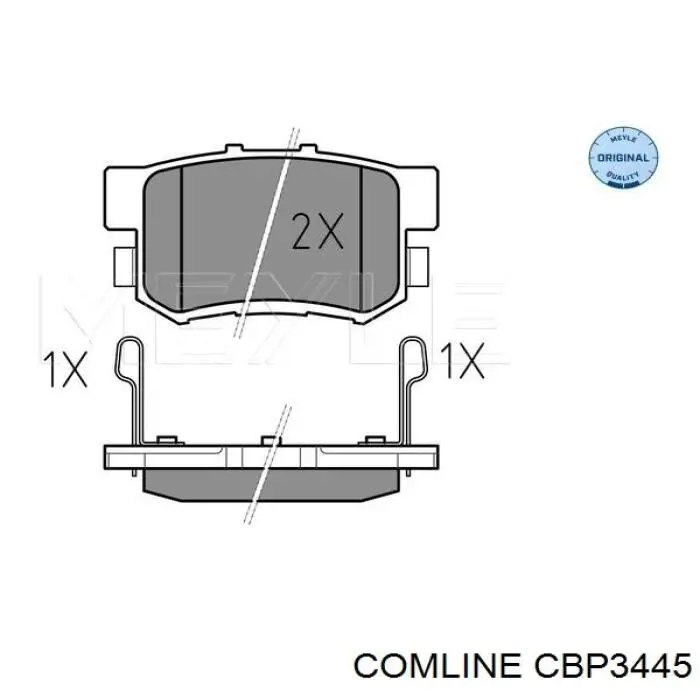Купить CBP3445 Comline Колодки тормозные задние, дисковые