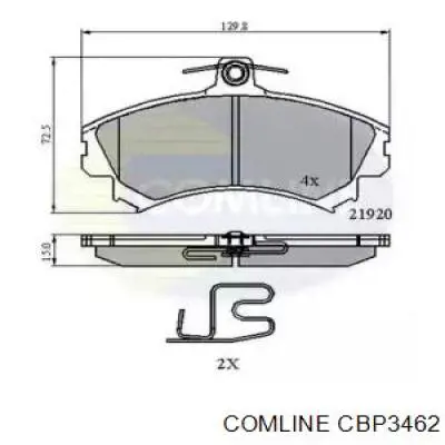 Передние тормозные колодки CBP3462 Comline