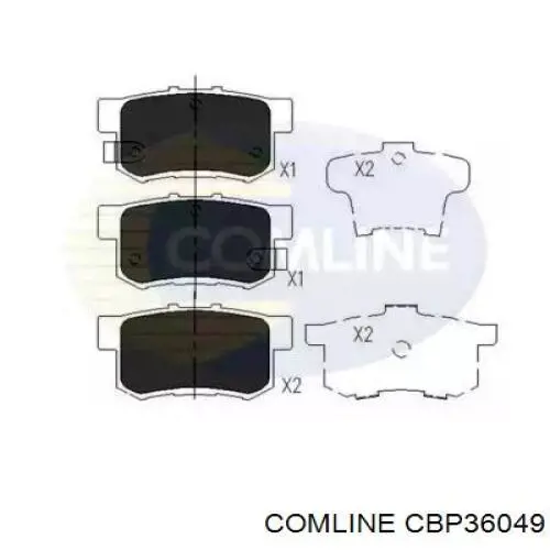 Колодки тормозные задние дисковые COMLINE CBP36049