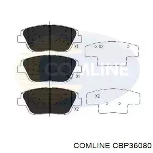 Передние тормозные колодки CBP36080 Comline