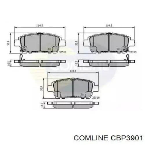 CBP3901 Comline передние тормозные колодки