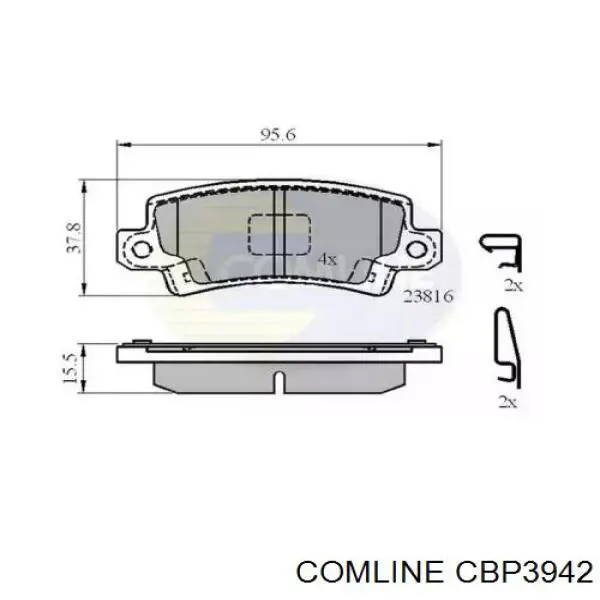 CBP3942 Comline Колодки тормозные дисковые комплект