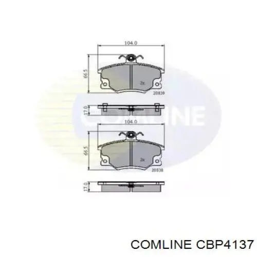 CBP4137 Comline колодки тормозные передние дисковые