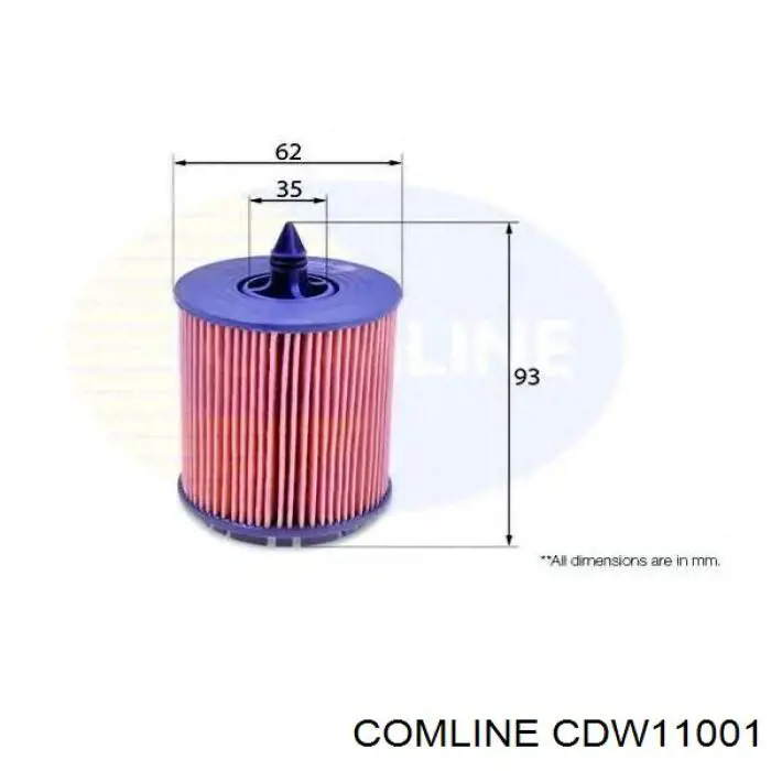  Корпус масляного фильтра Comline CDW11001