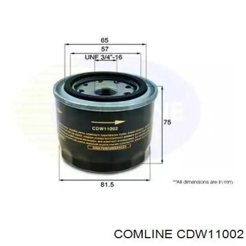 CDW11002 Comline масляный фильтр