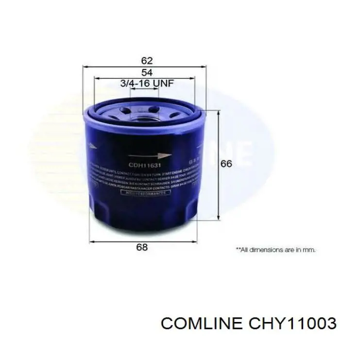 Купить CHY11003 Comline Фильтр центробежный очистки масла