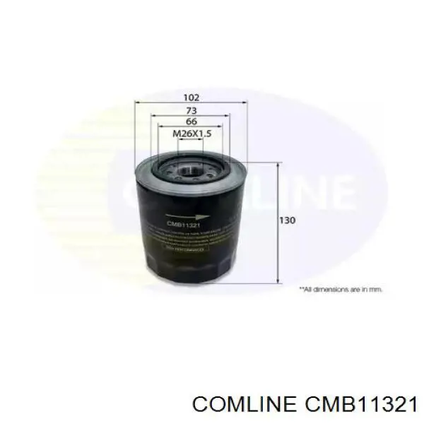 CMB11321 Comline filtro de óleo