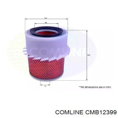 CMB12399 Comline Воздушный фильтр двигателя
