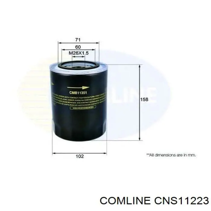 Фильтр масла Comline CNS11223