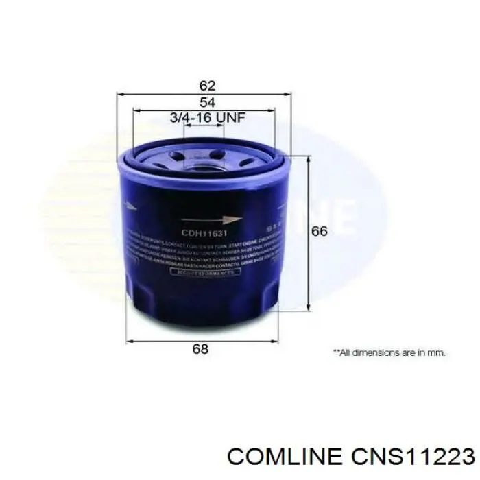 Фильтр очистки масла центробежный Comline CNS11223 цена, от 5.38 USD