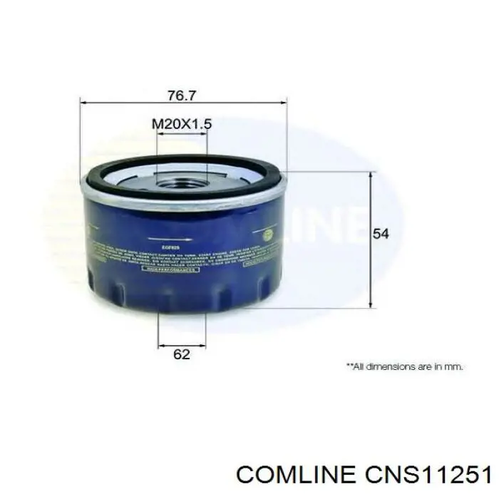 CNS11251 Comline Масляный фильтр двигателя