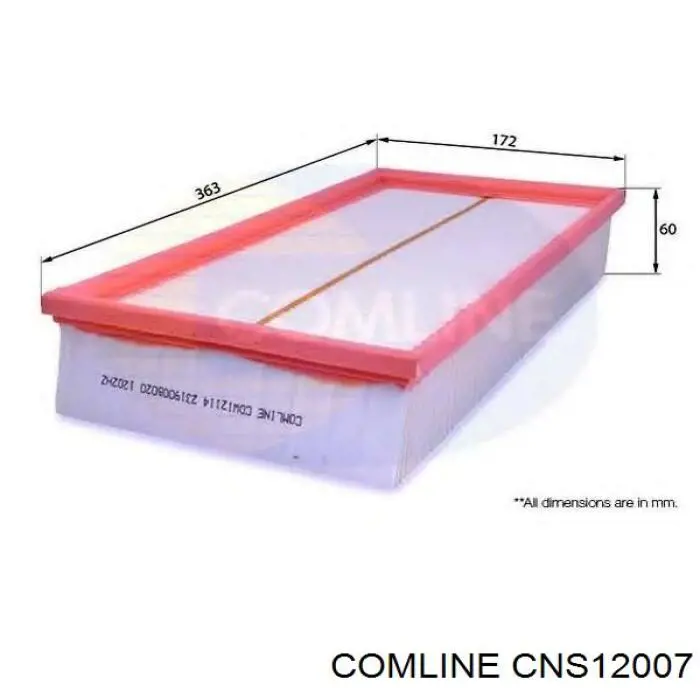 Купить CNS12007 Comline Автомобильный фильтр воздуха