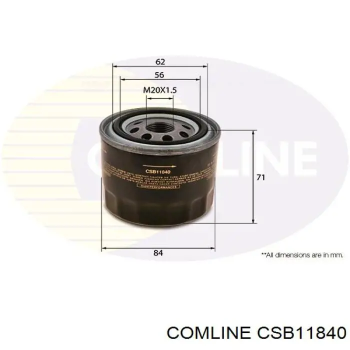 Фільтр масляний CSB11840 Comline