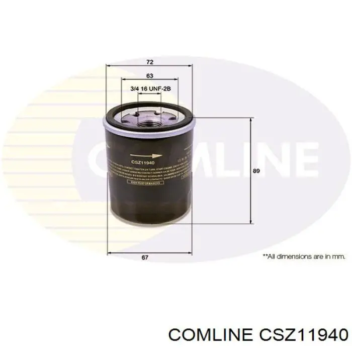 CSZ11940 Comline масляный фильтр