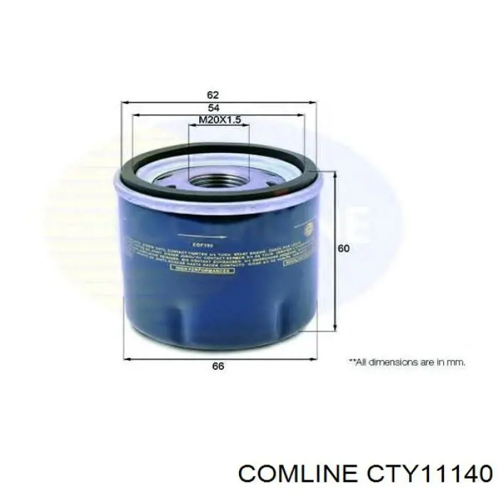 Купить CTY11140 Comline Фильтр центробежный очистки масла