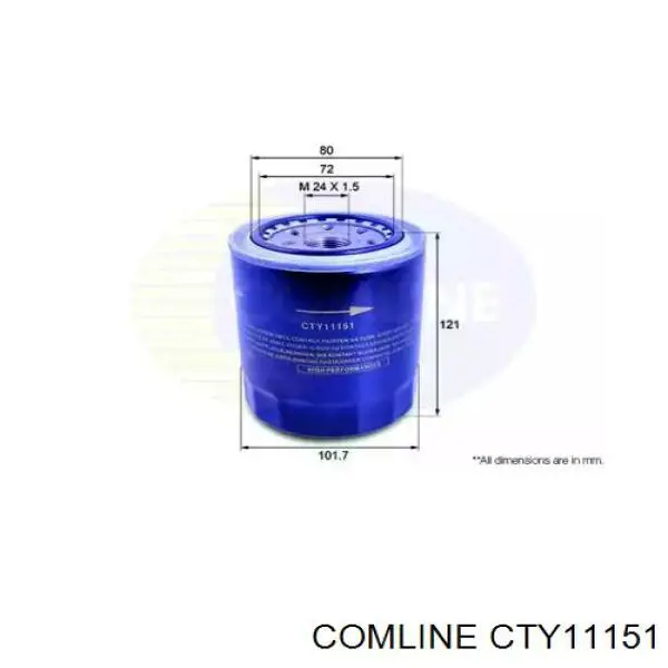 CTY11151 Comline масляный фильтр