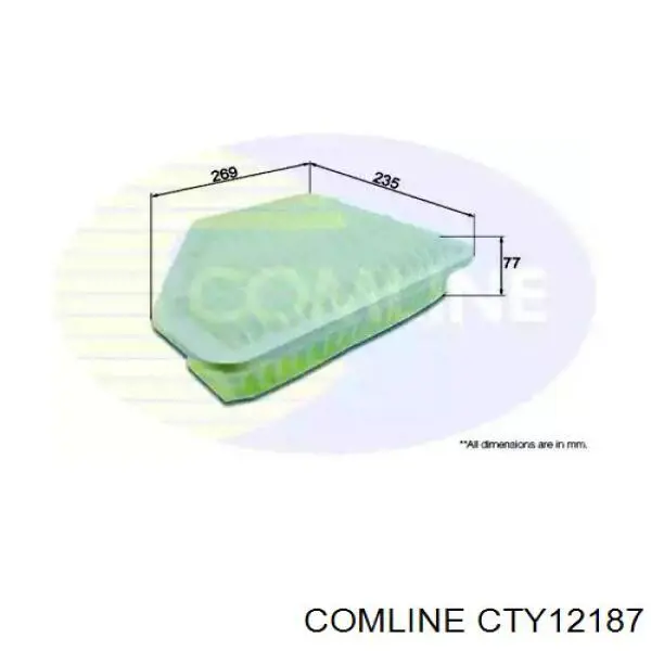 Воздушный фильтр CTY12187 Comline