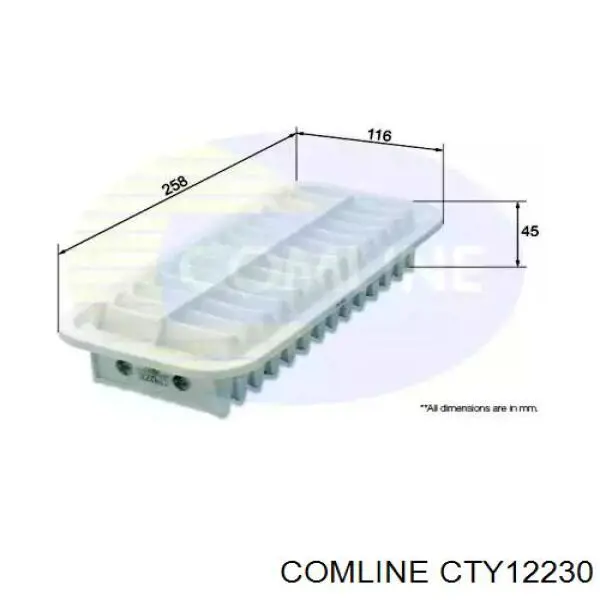 CTY12230 Comline filtro de ar