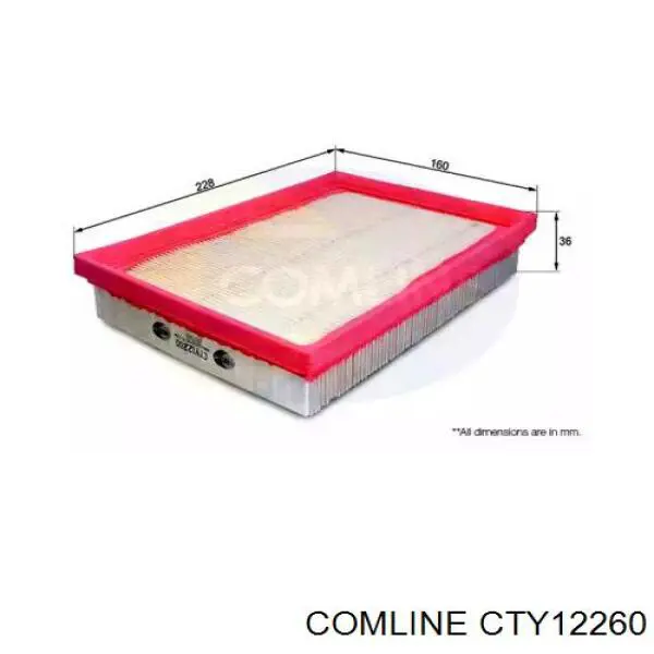 CTY12260 Comline filtro de ar