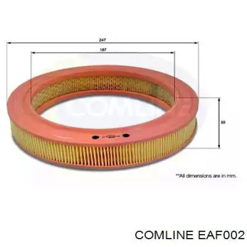 EAF002 Comline воздушный фильтр