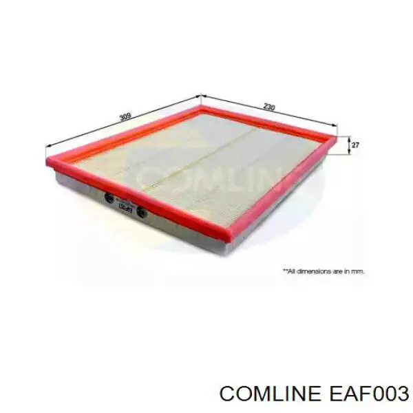 EAF003 Comline filtro de ar