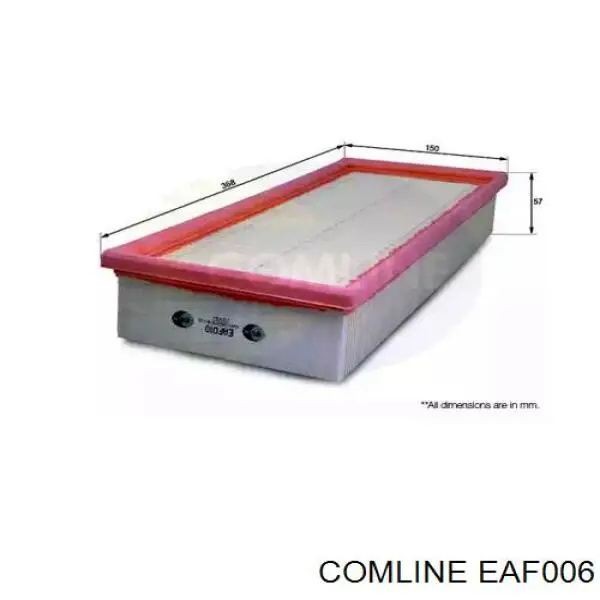 EAF006 Comline воздушный фильтр