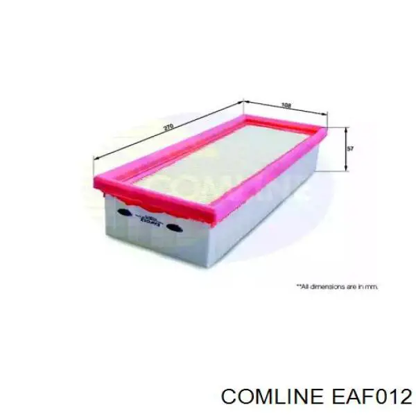 EAF012 Comline воздушный фильтр