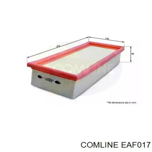 EAF017 Comline воздушный фильтр
