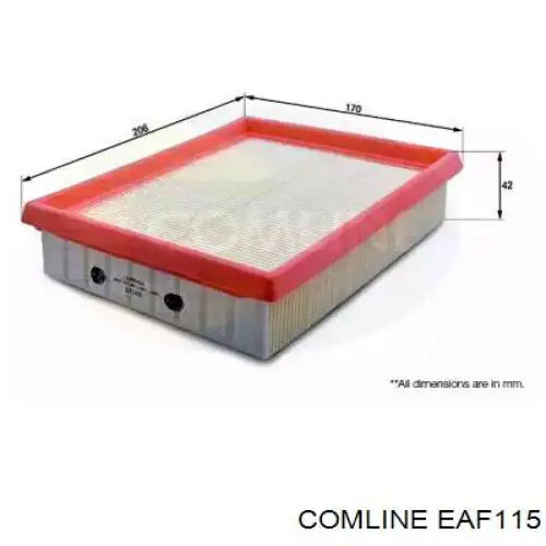 Воздушный фильтр EAF115 Comline