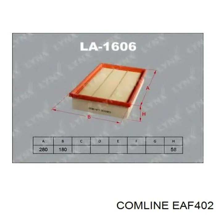 EAF402 Comline Воздушный фильтр двигателя