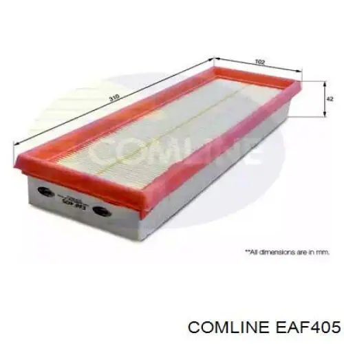 EAF405 Comline filtro de ar