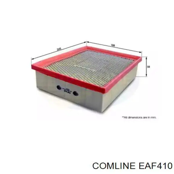 EAF410 Comline filtro de ar