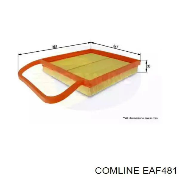 Воздушный фильтр EAF481 Comline