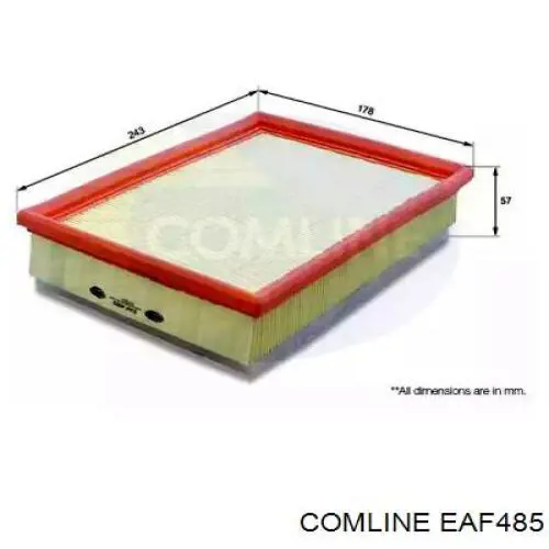 Воздушный фильтр EAF485 Comline