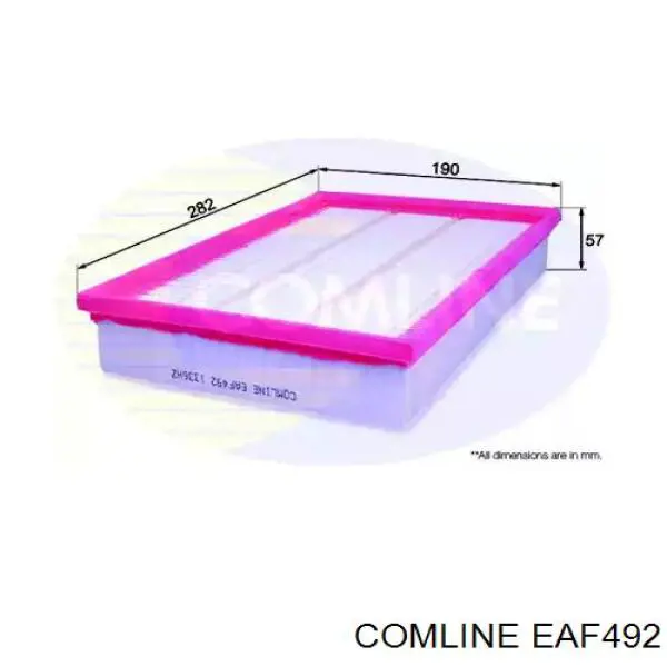 EAF492 Comline filtro de ar
