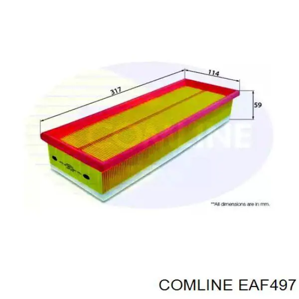 EAF497 Comline воздушный фильтр