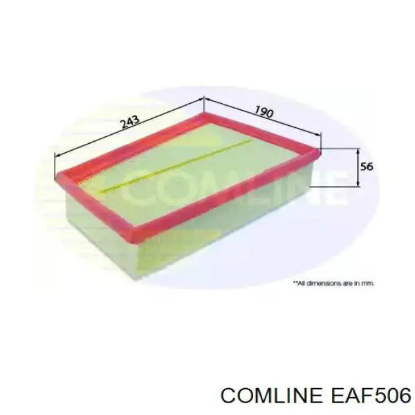 Filtro de aire EAF506 Comline