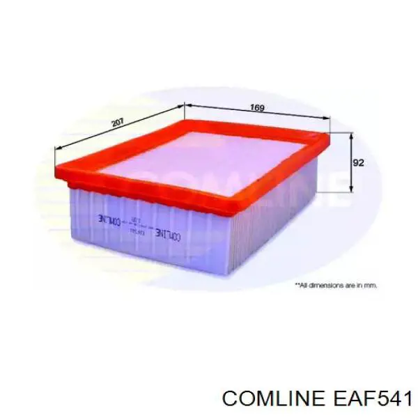 EAF541 Comline filtro de ar