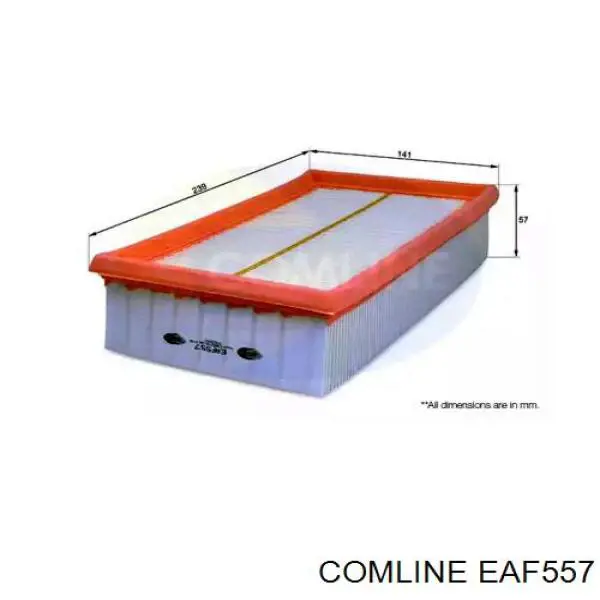 EAF557 Comline filtro de ar