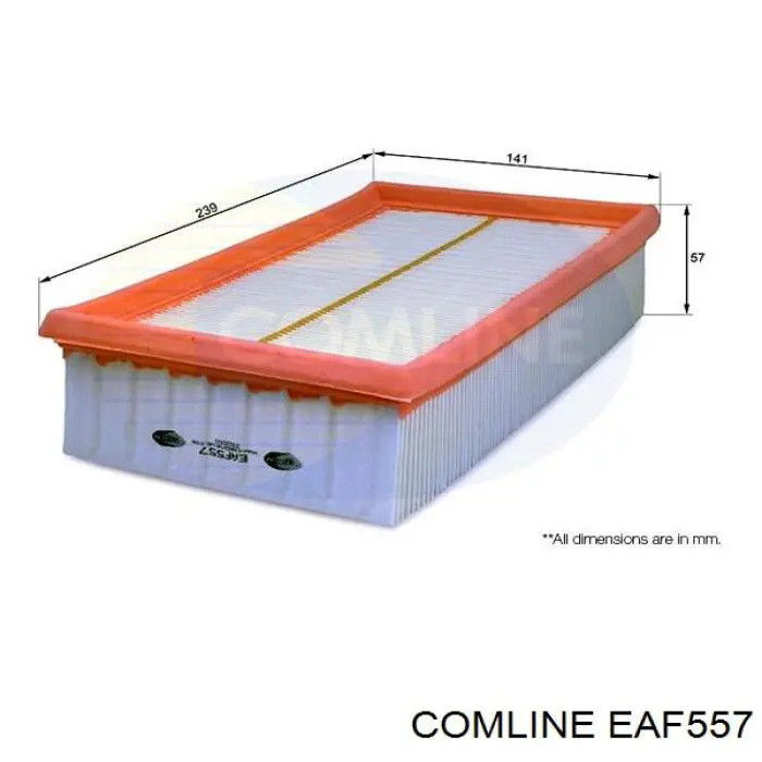 Filtro de aire EAF557 Comline