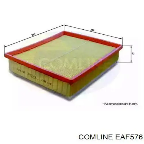 Filtro de aire EAF576 Comline