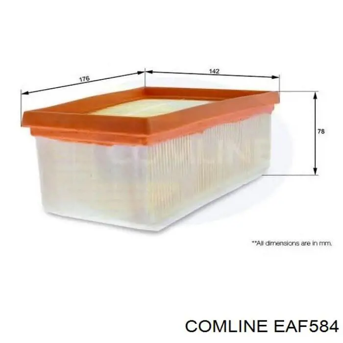 Элемент воздушного фильтра Comline EAF584 цена, от 5.61 USD